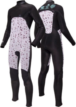 Vissla 7 Seas 4-3 Boys Chest Zip Full Wetsuit 10 Vissla 7 Seas 4-3 Boys Chest Zip Full Wetsuit -Surf Wear Sport BW43M7FC BLK 2