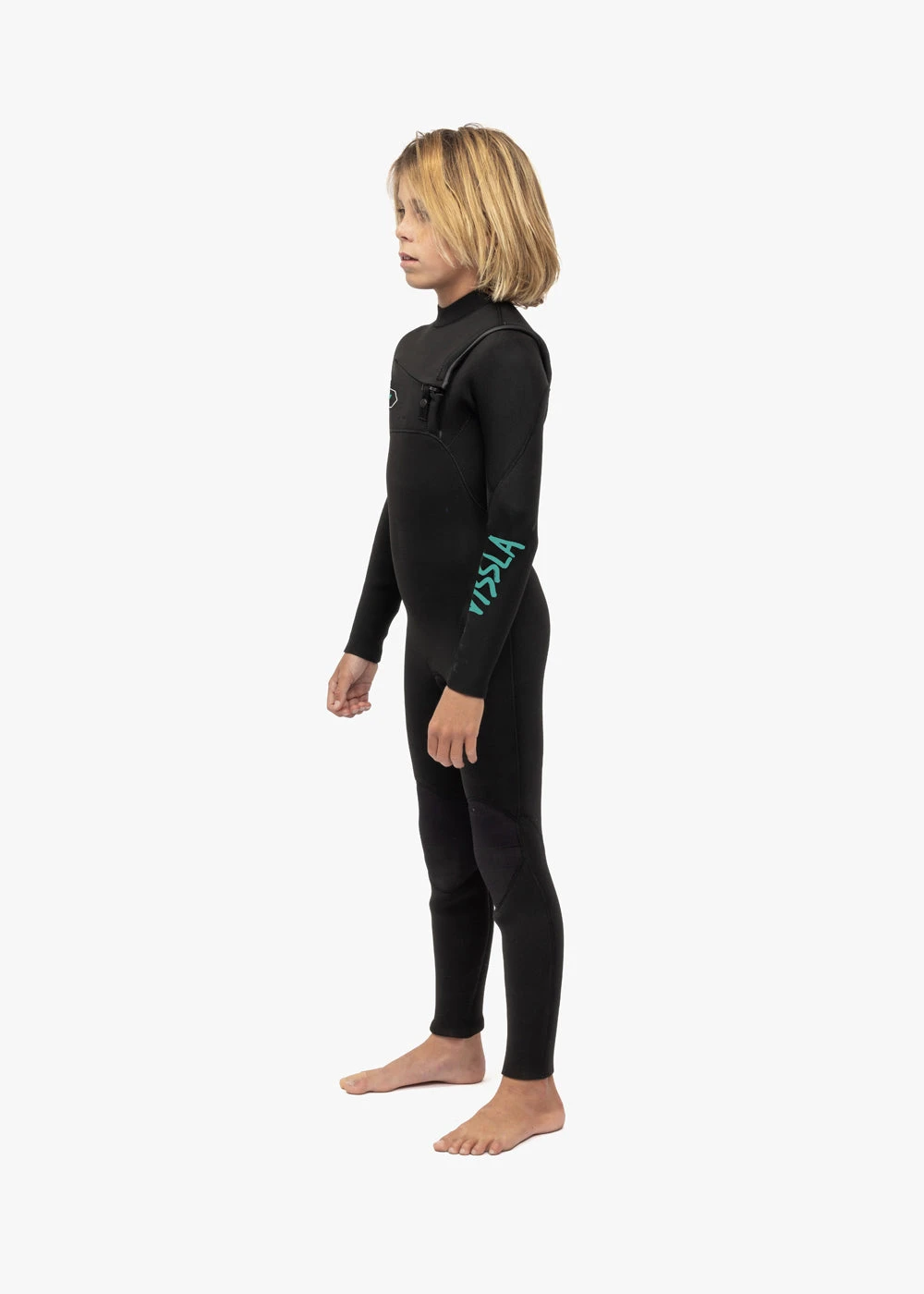 Vissla 7 Seas 4-3 Boys Chest Zip Full Wetsuit 5 Vissla 7 Seas 4-3 Boys Chest Zip Full Wetsuit - Image 3