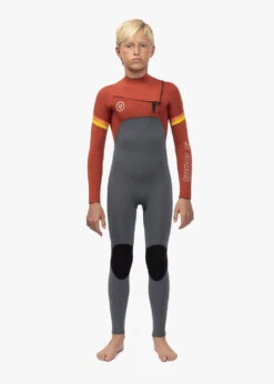 Vissla 7 Seas Boys Raditude 4-3 Full Chest Zip Wetsuit