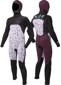 Vissla 7 Seas Boys 5-4-3 Full Hooded Chest Zip Wetsuit -Surf Wear Sport BW54Y7HC 2