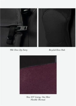 Vissla 7 Seas Comp 3-2 Full Chest Zip Wetsuit -Surf Wear Sport MW32Q7CC 3