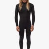 Vissla 7 Seas 3-2 Full Chest Zip Wetsuit - Black With Jade Logos -Surf Wear Sport MW32Y7FC BLK 1