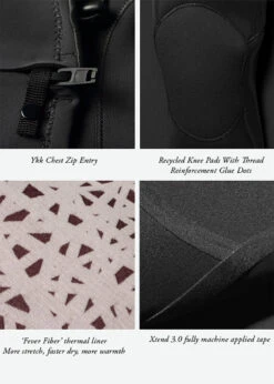 Vissla High Seas II 4-3 Full Chest Zip Wetsuit -Surf Wear Sport MW43UHFC 3