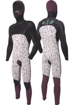 Vissla High Seas II 4-3 Full Hooded Chest Zip Wetsuit -Surf Wear Sport MW43UHHC 2