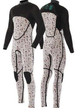 Vissla North Seas 4-3 Full Chest Zip Wetsuit -Surf Wear Sport MW43UNFC BLK 2