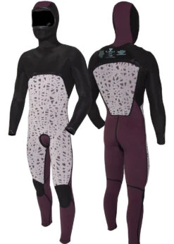 Vissla 7 Seas 5-4-3 Full Hooded Chest Zip Wetsuit -Surf Wear Sport MW54Y7HC 2